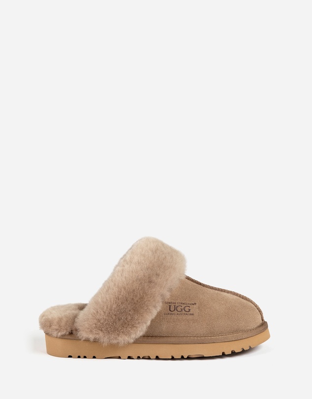 Ozwear Connection Uggs - Ugg Slippers Premium Australia Sheepskin Unisex Scuffette Suede