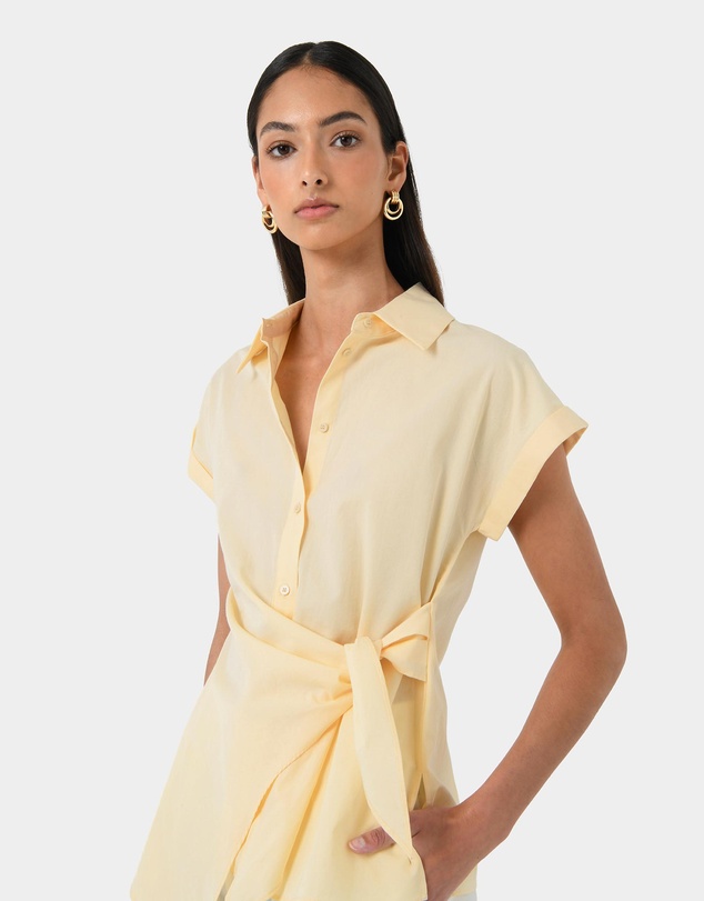 Forcast - Zalia Tie Button Shirt