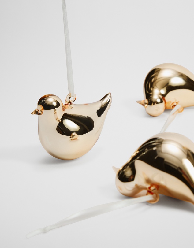 Country Road - Metallic Bird Decoration Set Of 3