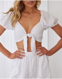 Esther & Co - Divinia Top - White