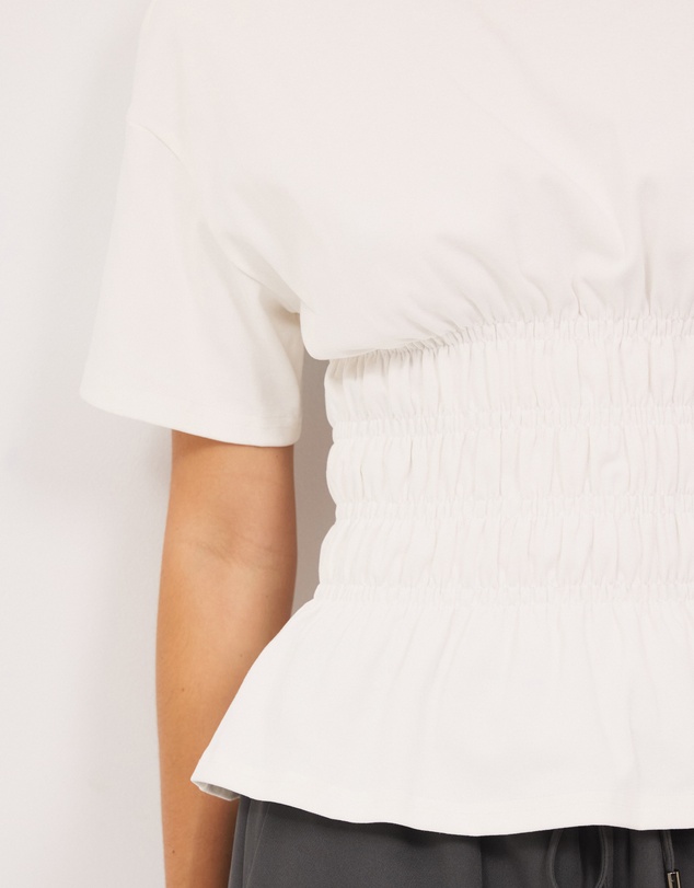Calli - Harry Smocked Crewneck Top