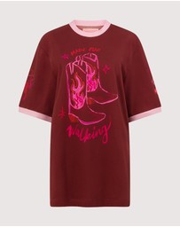 SMWR. by The Somewhere Co - Sagittarius Astrology Oversized Tee