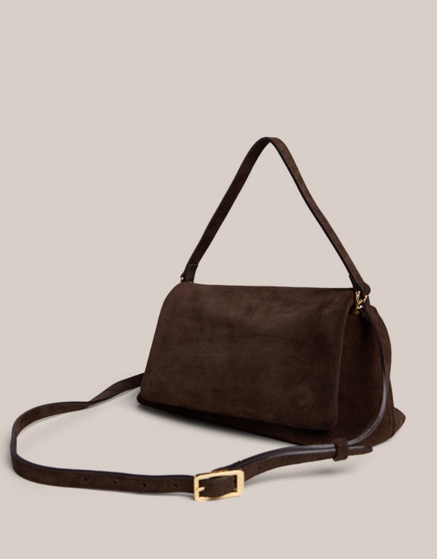 VESTIRSI - Celeste Dark Chocolate Clutch Crossbody Bag