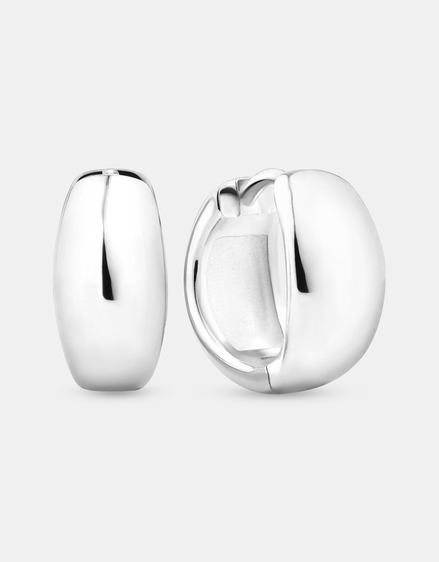 Michael Hill - Polished Huggies in Sterling Silver