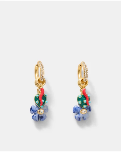 MIMCO - Talisman Charm Hoop Earrings