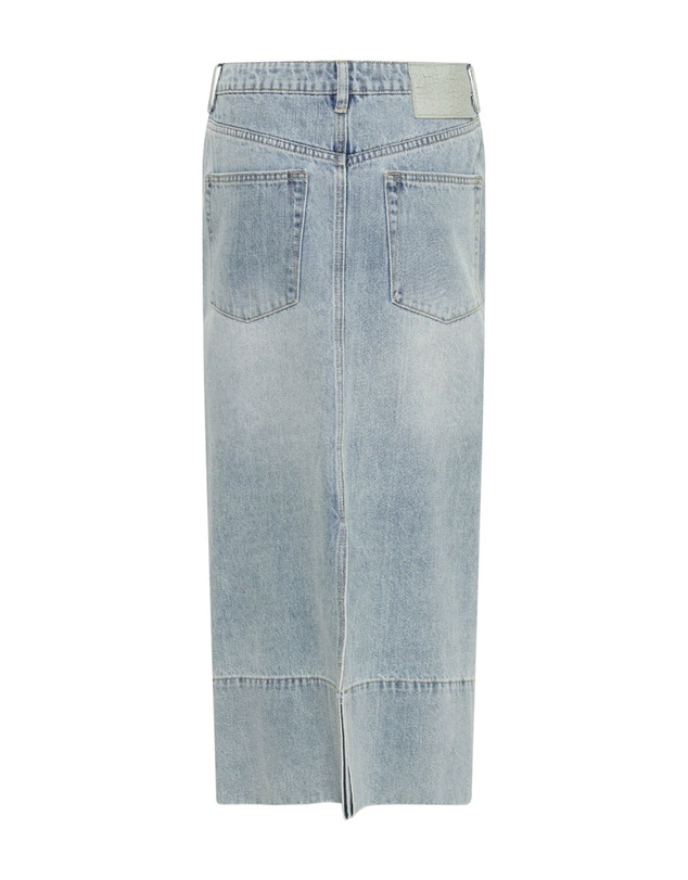 ONE TEASPOON - Fleetwood Cassidy Mid Waist Long Denim Column Skirt