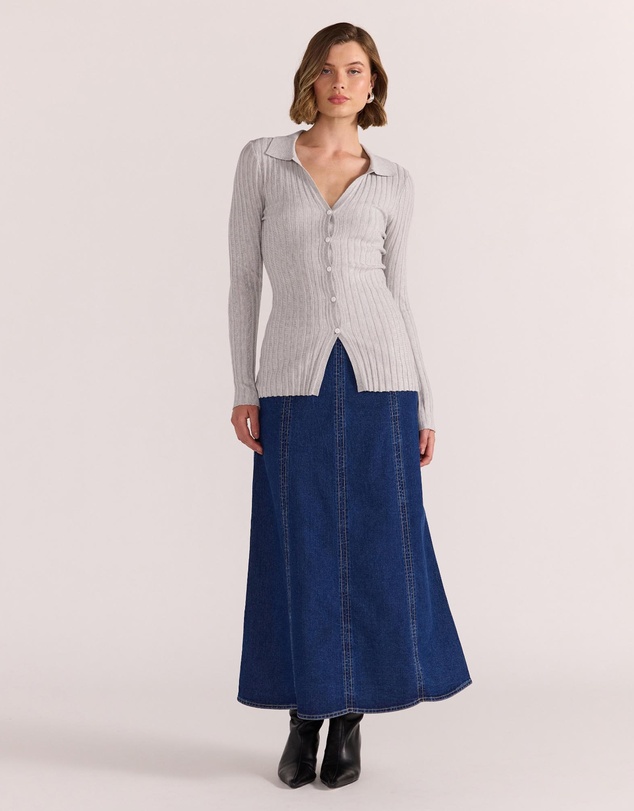 Staple the Label - Marlow Ribbed Polo Top