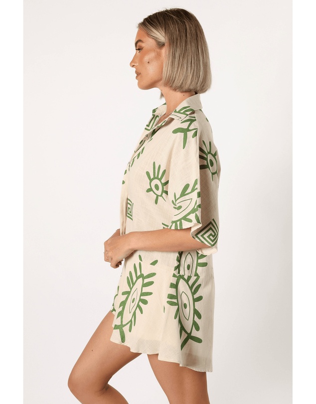 Petal & Pup - Sebastian Playsuit - Green Print