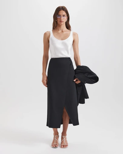 SABA - Dharma Drape Midi Skirt