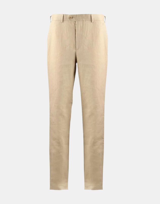 Henry Bucks - HENRY Linen Tailored Chino BEIGE