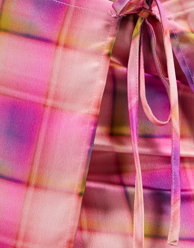 Dazie - Check On It Midi Skirt