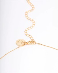 Lovisa - Gold Plated Freshwater Pearl Dotted Fine Short Necklace