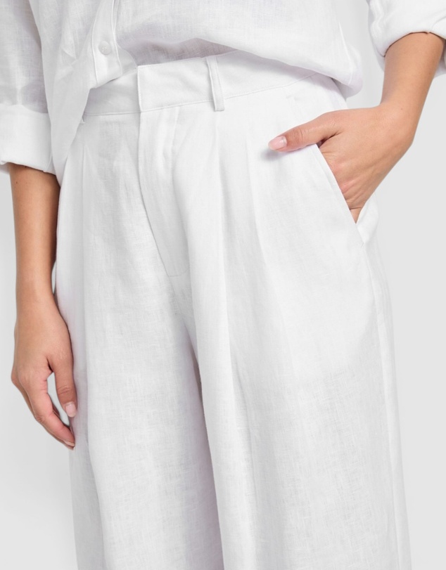 GUESS - Eco Jenny Wide Leg Linen Pants