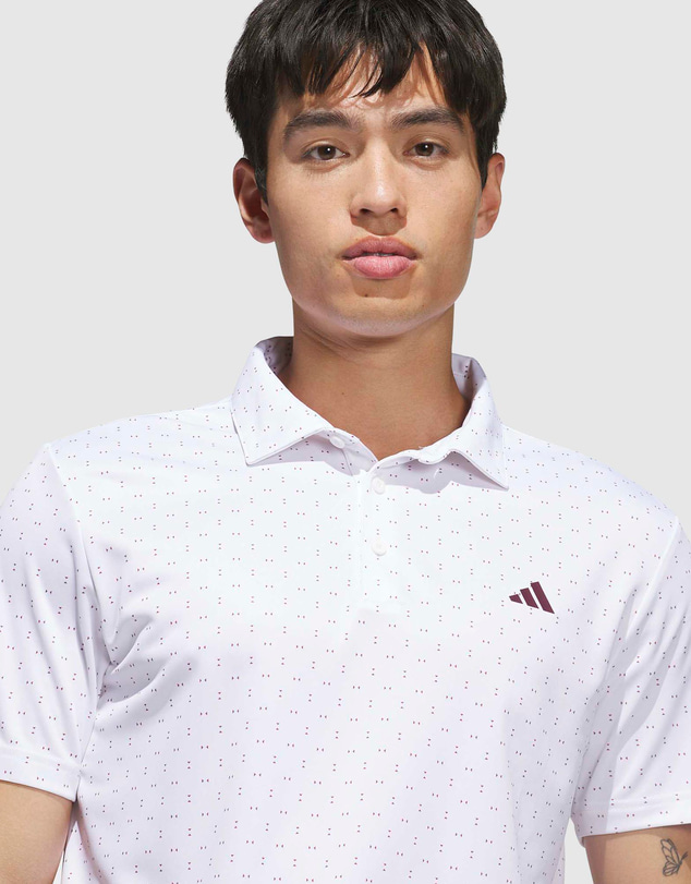 adidas Performance - Performance Textured Print Polo Shirt