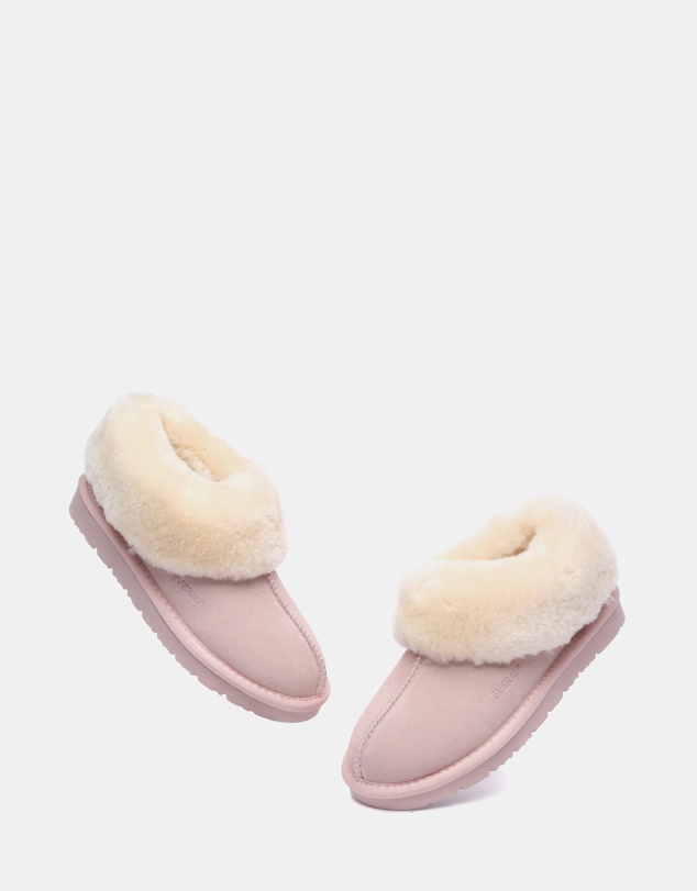 EVERAU - EverAU Ugg Homey Slipper Suede Cow Suede Upper House Shoes