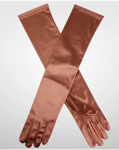 DENTS - Long Above Elbow Satin Gloves