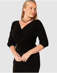 SACHA DRAKE - Cowl Tie Drape Dress