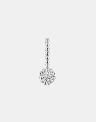 Ania Haie - Silver Round Beaded Bezel Set Charm