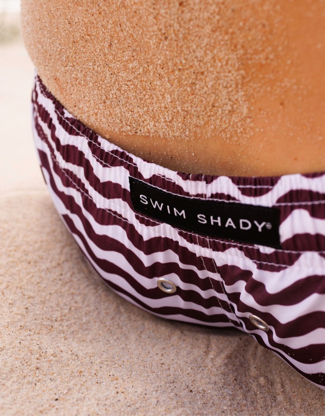 Swim Shady - Maroon Tide Swim Shorts