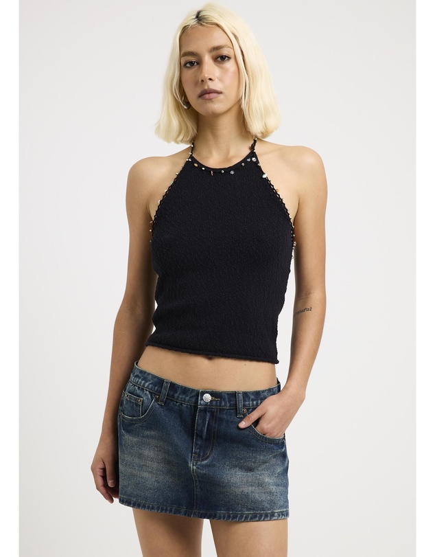 Neon Hart - Berta Beaded Knit Top