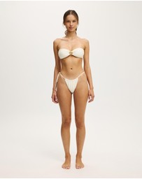 Cotton On Body - Side Tie Gathered Brazilian Bikini Bottom