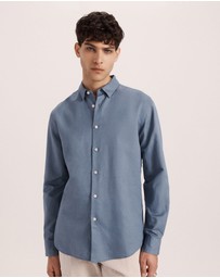 SABA - Reeves Long Sleeve Classic Linen Cotton Shirt