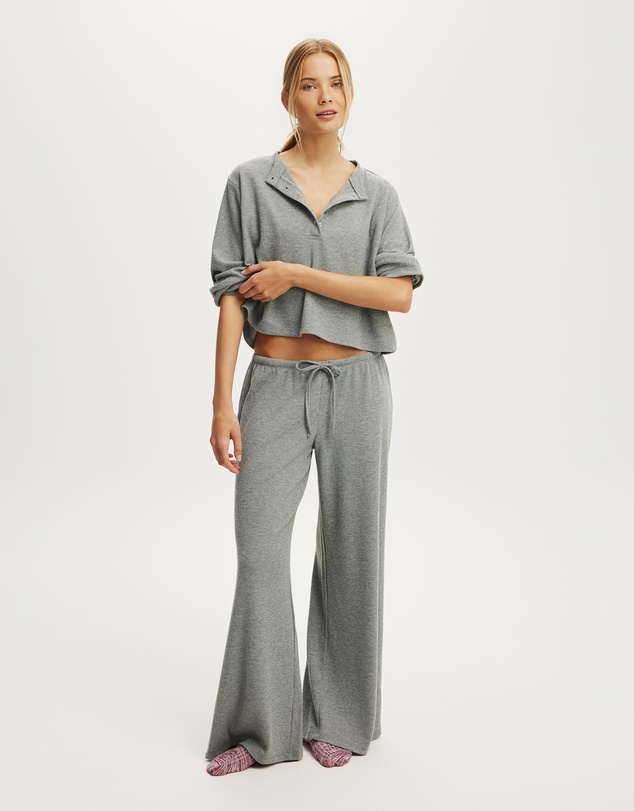 Cotton On Body - Super Soft Waffle Wide Leg Pant