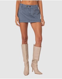 EDIKTED - Louisa Denim Mini Skirt