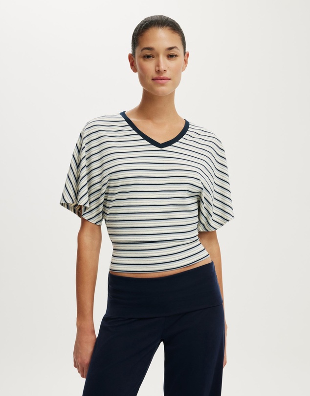 Cotton On - Blair Batwing V Neck Top