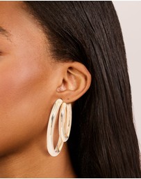 Lovisa - Gold Double Thick Statement Hoop Earrings