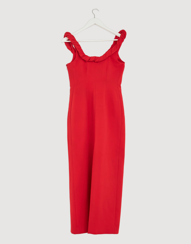 Revibe - Repaired BY JOHNNY. Talia Twist Midi Dress - AU 10