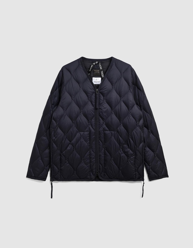 TAION - Military V-Neck Wzip Down Jacket Soft Shell