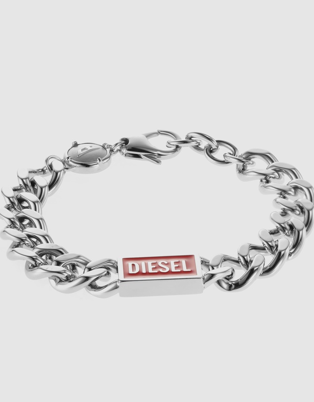 Diesel - Steel Silver-Tone Bracelet
