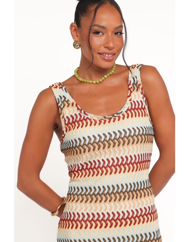 Petal & Pup - Sommer Midi Dress - Multi Stripe