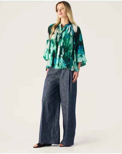 MOS The Label - Verdant Print Blouse