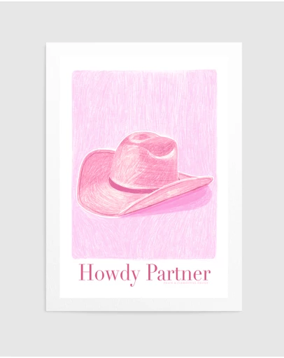 Olive et Oriel - Pac Howdypartner Copy by Jenny Liz Rome Art Print