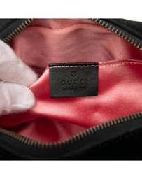 Pre-Loved by Azura Reborn - Pre-Loved Mini GG Marmont Crystal Embellished Matelasse Velvet Crossbody