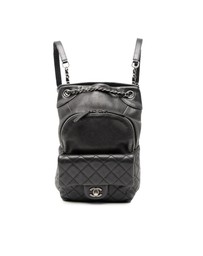 Pre-Loved by Azura Reborn - Pre-Loved Small CC Calfskin Drawstring Flap Backpack
