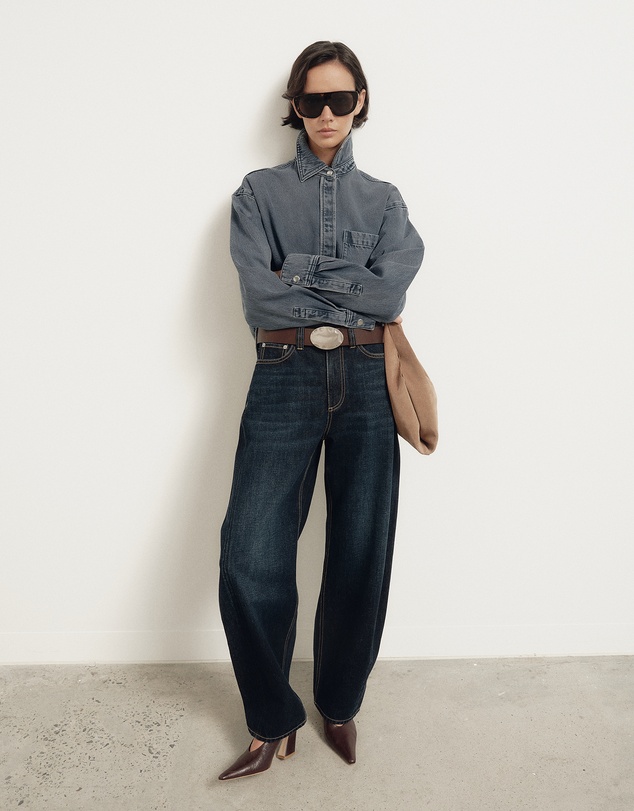 Witchery - Boxy Long Sleeve Denim Shirt
