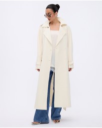 Minima Esenciales - Isra Cotton Twill Trench Coat