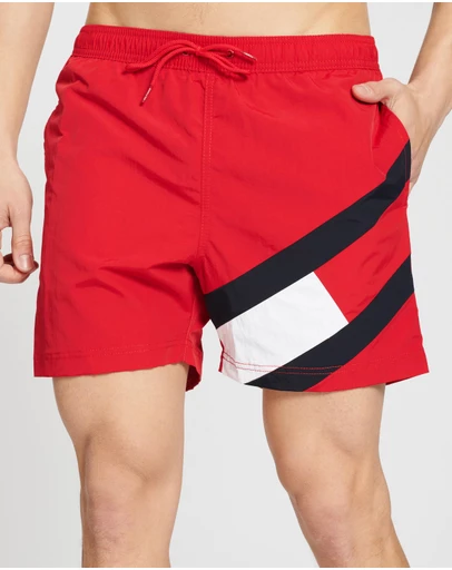 Tommy Hilfiger - Colour Blocked Slim Fit Mid Length Drawstring Shorts