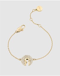 Furla - Furla Flow Crystal Pendant Gold-Tone Bracelet