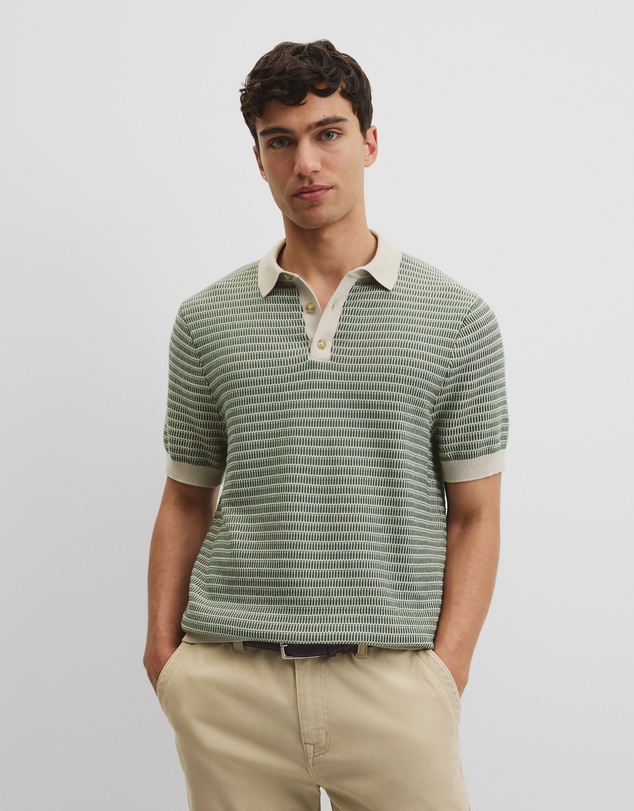 Country Road - Australian Cotton Textured Knit Polo