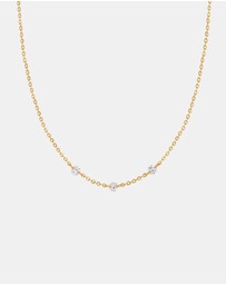 SAINT VALENTINE - Floating Stone Necklace - Gold