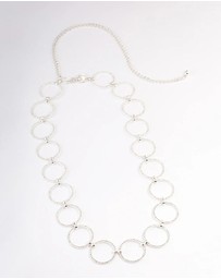 Lovisa - Silver Large Diamante Circle Belt
