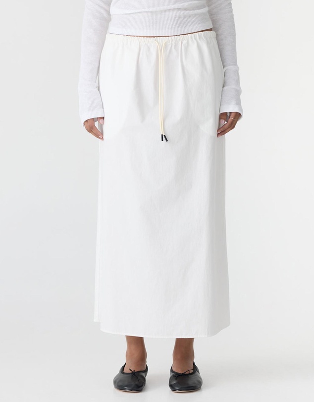 Bassike - Crushed Cotton Minimal Skirt