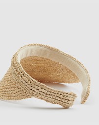 Witchery - Raffia Braid Visor