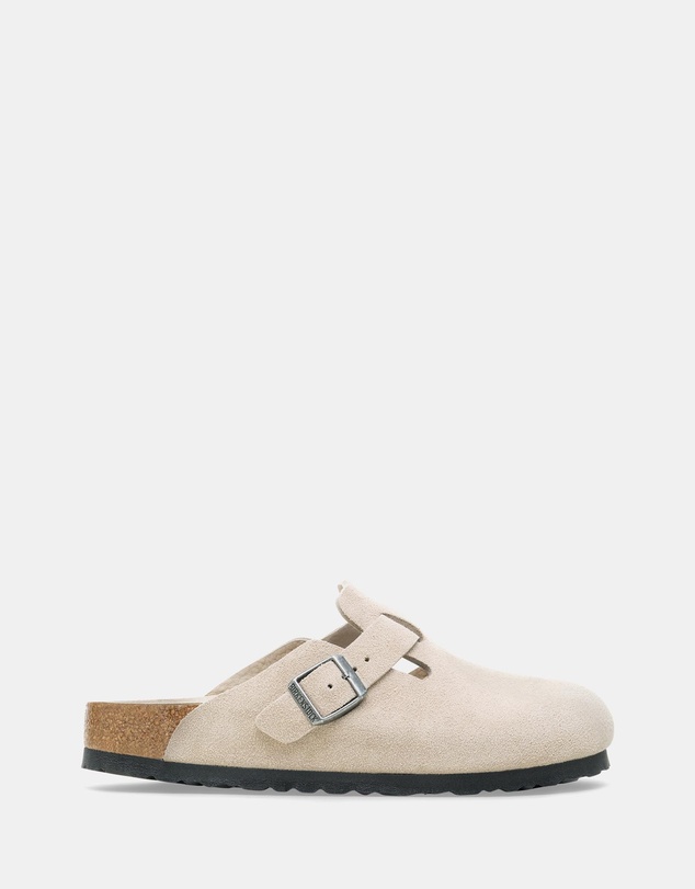 Birkenstock - Boston SFB Tonal Footbed Suede Leather Narrow - Unisex