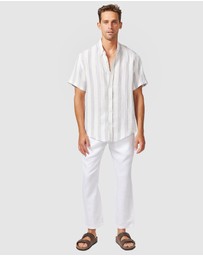 Vacay Swimwear - Linen Pants White