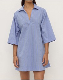 Assembly Label - Erina Stripe Mini Shirt Dress